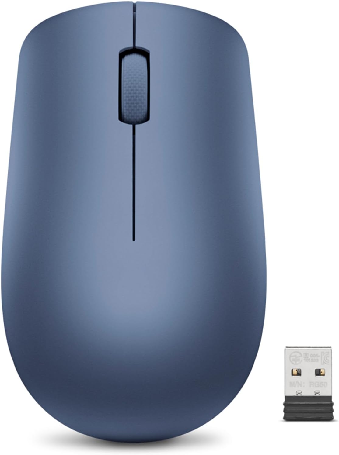 Lenovo 530 Wireless Mouse with Battery, 2.4GHz Nano USB, 1200 DPI Optical Sensor, Ergonomic for Left or Right Hand, Lightweight, GY50Z18988, Almond
