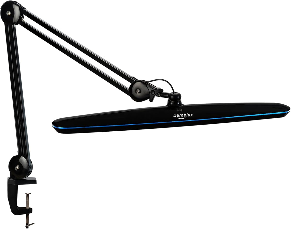 23-Inch LED Task Lamp with Clamp, 24W 2200LM, Silver
