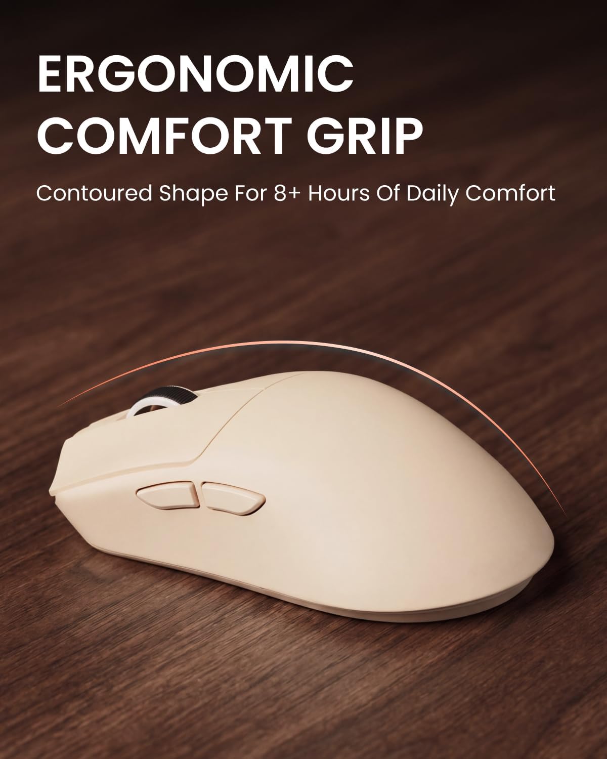 Wireless Keyboard and Mouse Combo with Warm Backlit Pudding Keycaps