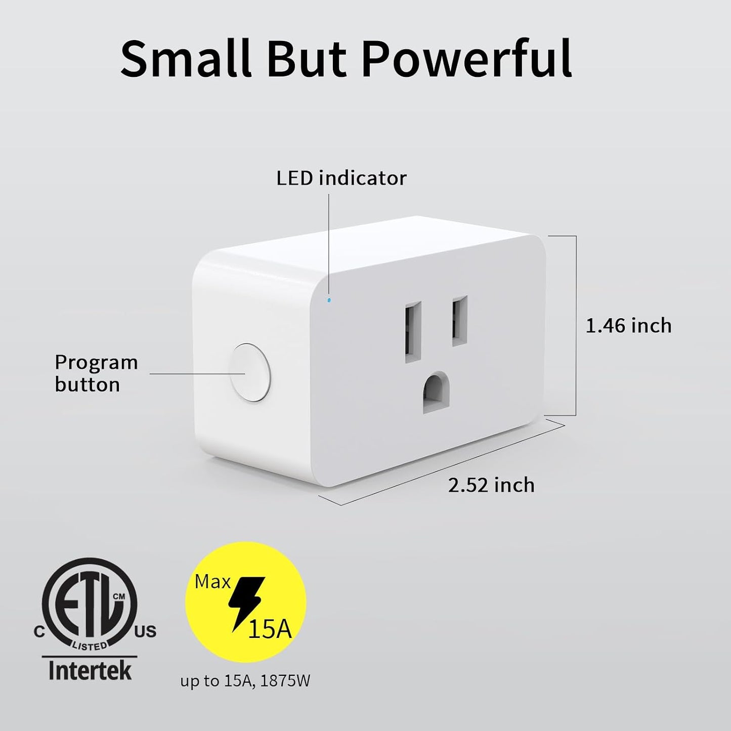 Minoston 800 Zwave Plug Smart Outlet Switch LR, Z-Wave hub Required, Bult in Zwave Repeater, Compatible with SmartThings, Hubitat, Wink, Compatible with Alexa Google Assistant, White, 2 Pack (MP31Z)