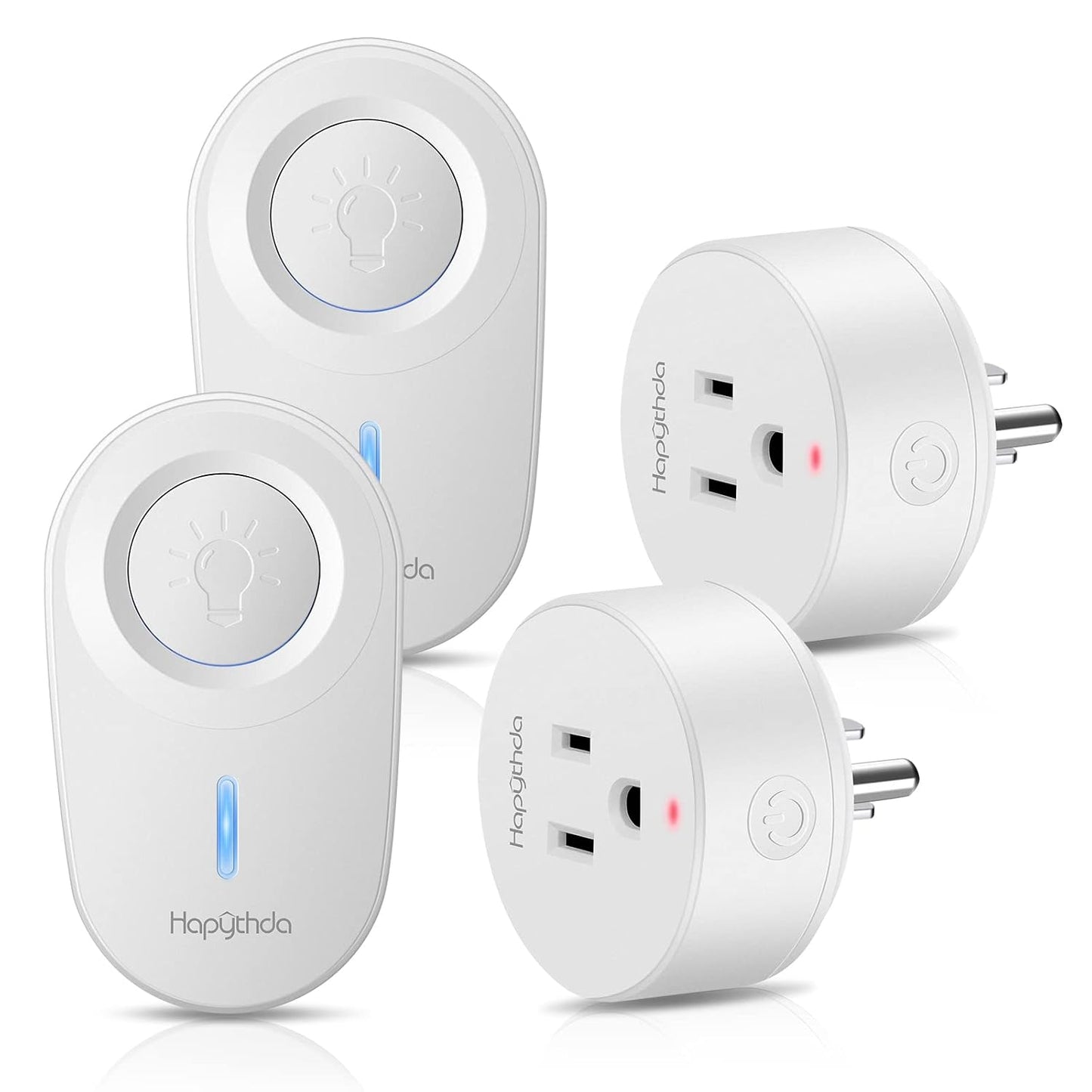 Remote Control Outlet,Remote Light Switch with 15A/1500W and 500 Feet RF Range,No Wiring Needed Smart Plug for Small Electrical Appliance with Anti-Surge 4000V