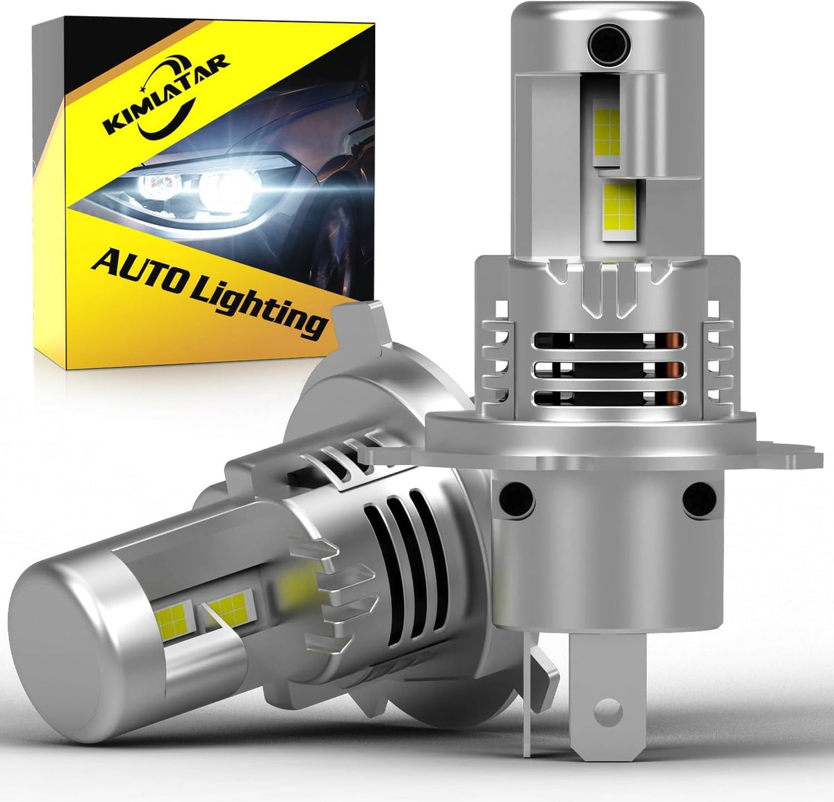 9003/H4 Light Bulbs Hi/Low 90000LM 1:1 Halogen Size,Plug and Play Pack Of 2