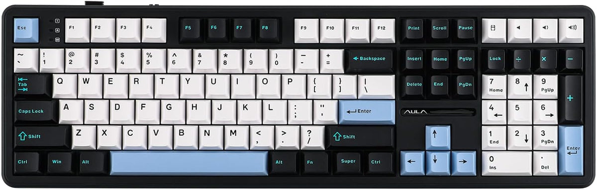 EPOMAKER Aula F108 Wireless Gaming Keyboard, Full Size Mechanical Keyboard