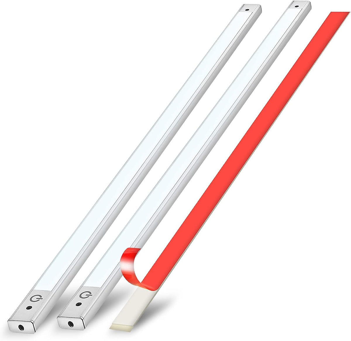 phonar 2-Pack 36 inch Under Cabinet Lighting LED Lamps for Kitchen Closet, LED Counter Light with Plug in Hardwired LED Lighting for Wardrobe(Warm White)
