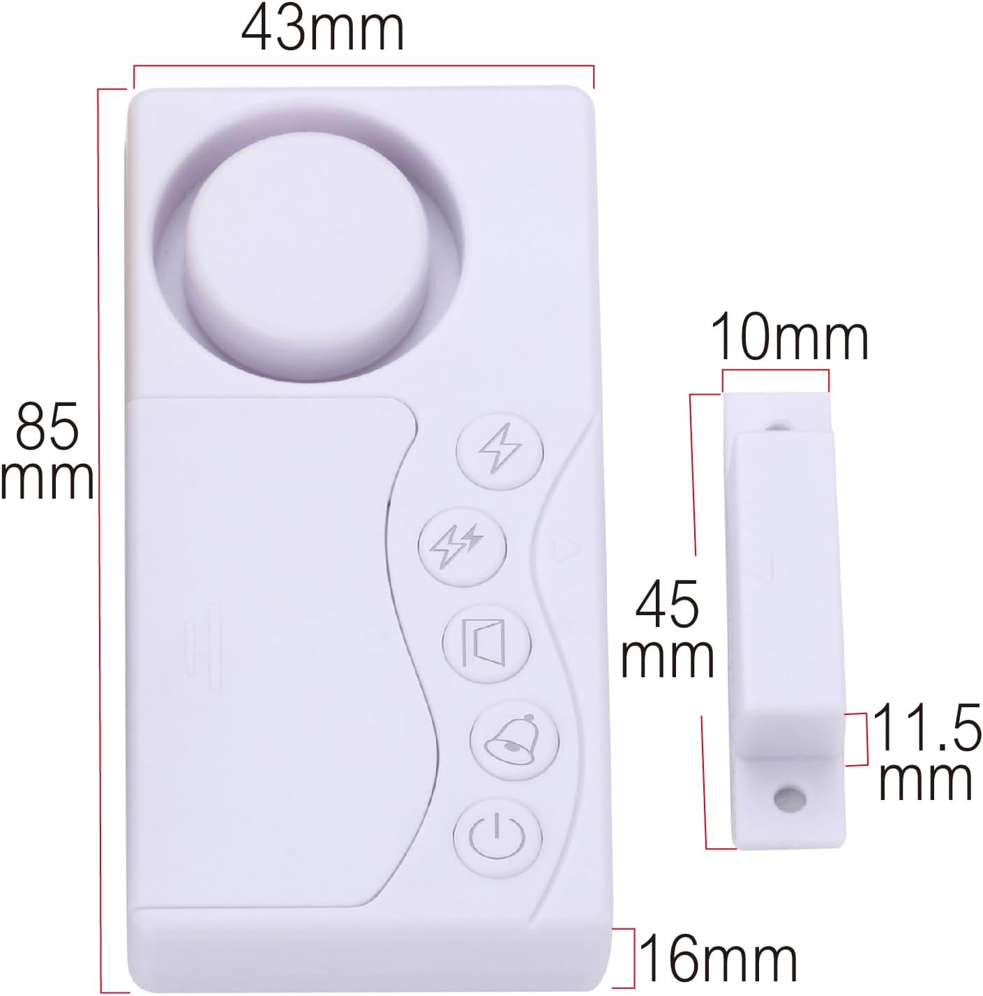 Door Alarm and Window Alarm for Home Security & Kids Safety, Door Alarms Sensor for Freezer Door, Garage Sliding Dementia Alzheimer, Fridge Alarm Door Open Alarm