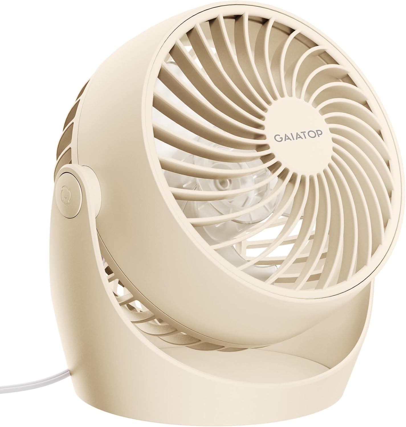 Gaiatop Desk Fan, 5-Inch Portable Electric Table Desktop Air Circulator Fan | Powerful with 3 Speed 360° Adjustable Tilt Compact Design For Cooling Home Room Bedroom Bathroom Kitchen Office