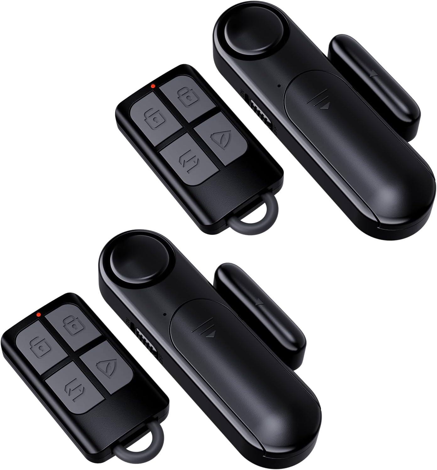 2-Pack Window and Door Alarms When Opened for Kids Safety/Dementia Safety/Home Security, Wireless Sliding Front Door Opening Sensor Alarm with Remote, 120dB Burglar Alert for House/Bedroom/Apartment
