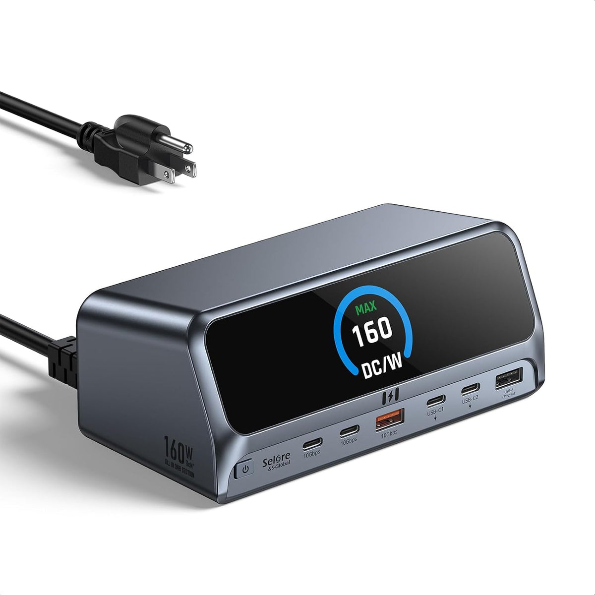 10Gbps USB-C Hub, 5-Port USB-C Splitter with 100W Power Delivery, Multiport Adapter for Laptops, USBC Hub for MacBook Pro/Air M2/M1, iPad, Dell, HP, Samsung