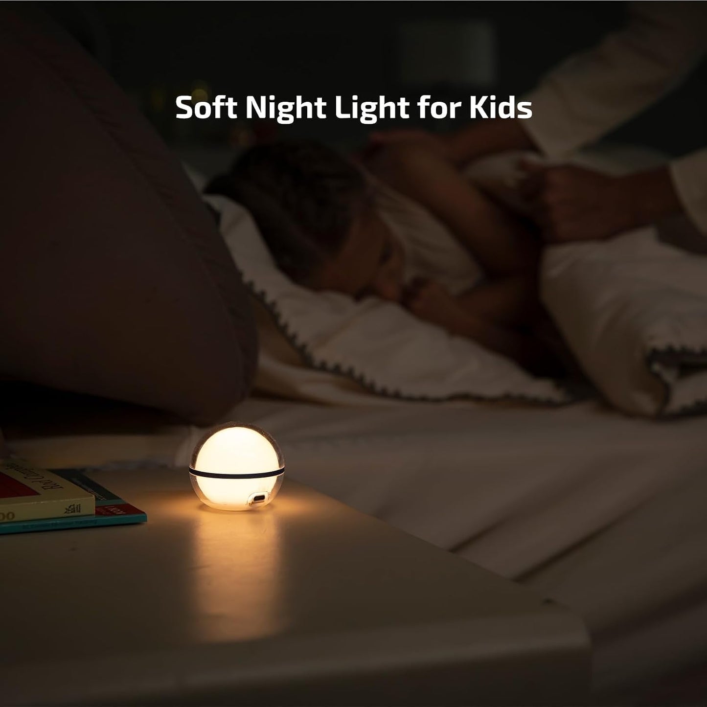 OLIGHT Sphere C Smart Night Light, USB-C Rechargeable, Ambient Table Lamp with APP Control, 75 Lumens RGB Dimmable Bedside lamp, Portable for Parties, Camping, Decoration (Type-C Cable Excluded)