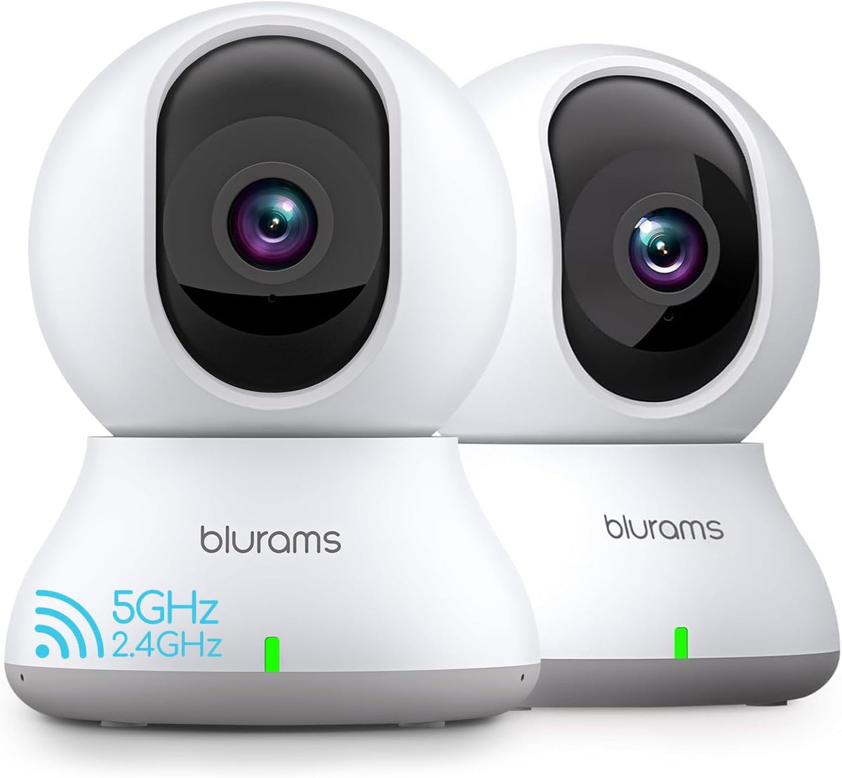 blurams Indoor Camera, 2K Pet Camera 360° Cameras for Home Security with Phone App, Motion Tracking, 2-Way Audio, IR Night Vision, Siren, Compatible with Alexa & Google Assistant