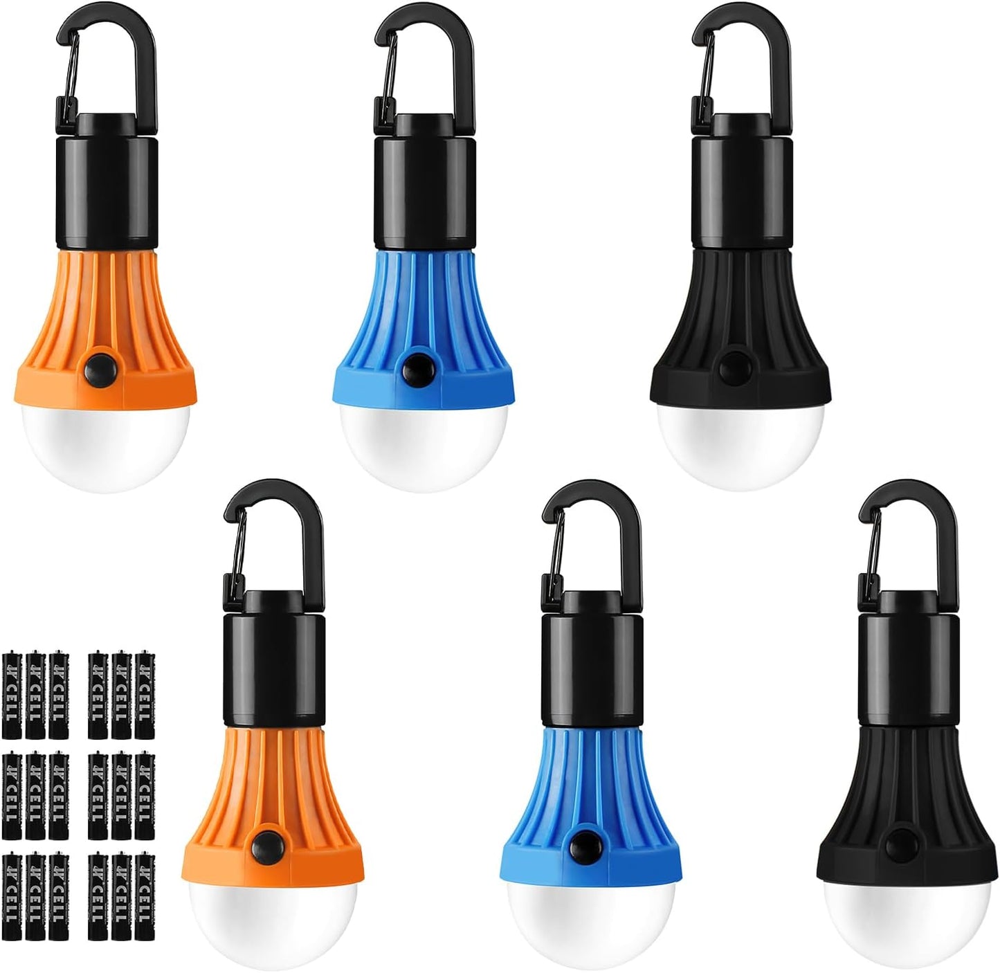 Lepro LED Camping Lantern with 3 Light Modes, Batteries Included, 4 Packs | Hanging Tent Light, Camping Essentials, Portable Lantern Flashlight for Camping, Emergency Light, Power Outages