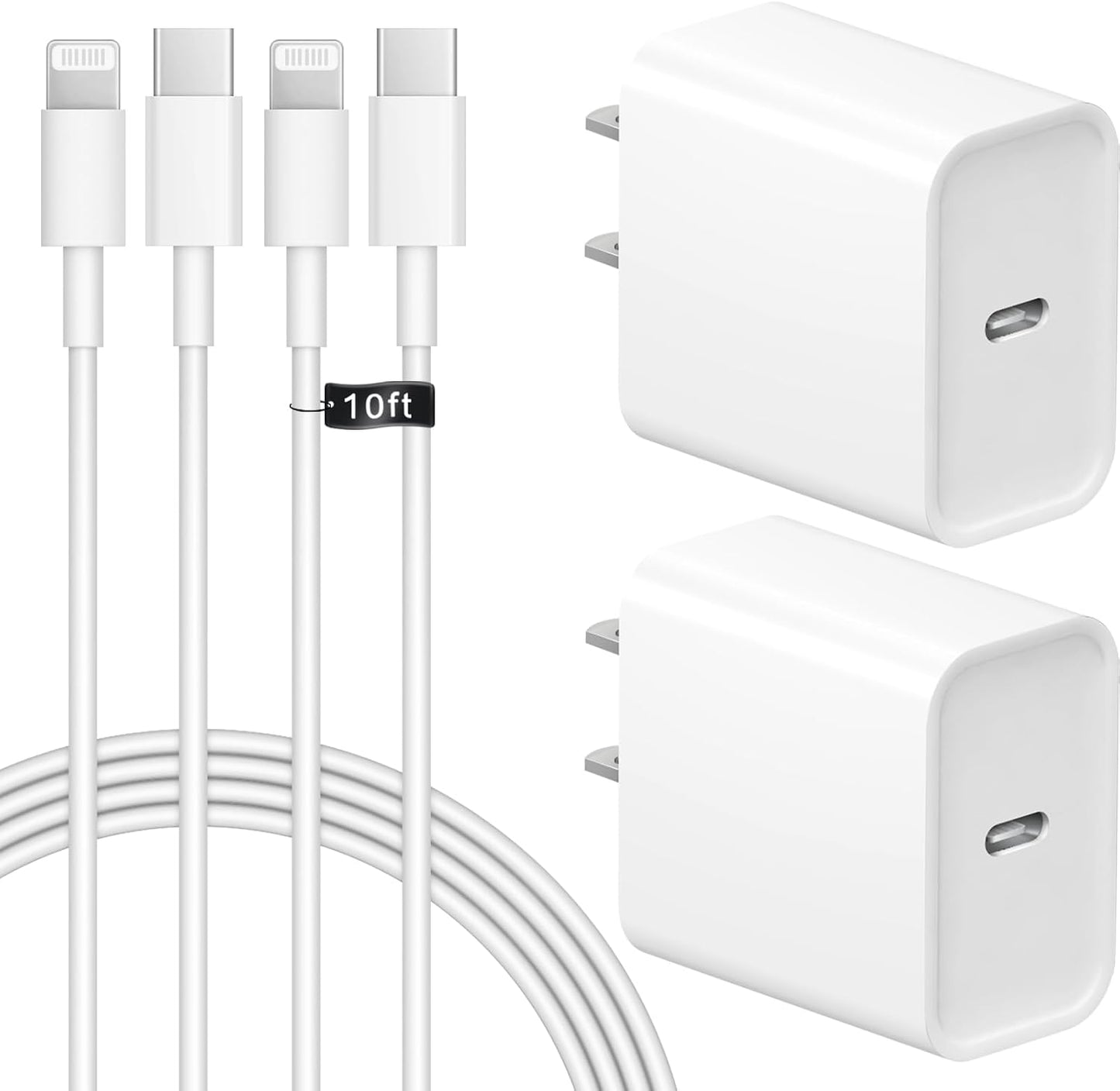 iPhone Charger Fast Charging USB C Charger Block Type C Chargers Cord Fast Charger Block C Chargers for iPhone 14/14Pro Max/13/13Pro/12 Pro/iPad
