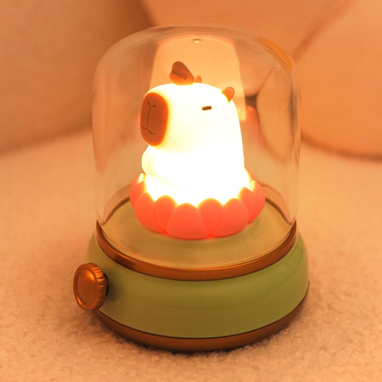 WANIDEA Cute Night Light, Kids Night Light with Batteries, Bedroom Decor | Rechargeable, Stepless Dimming, 15min Delayed Shut-off, Kids' Gifts, Desk Lamp