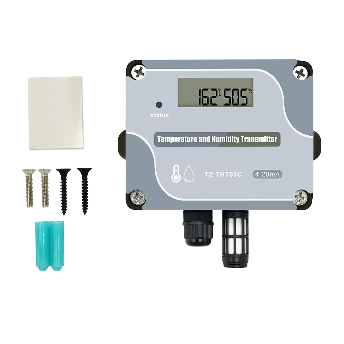 Tzone 4-20mA Temperature Humidity Transmitter Industrial Analog Temp Sensor