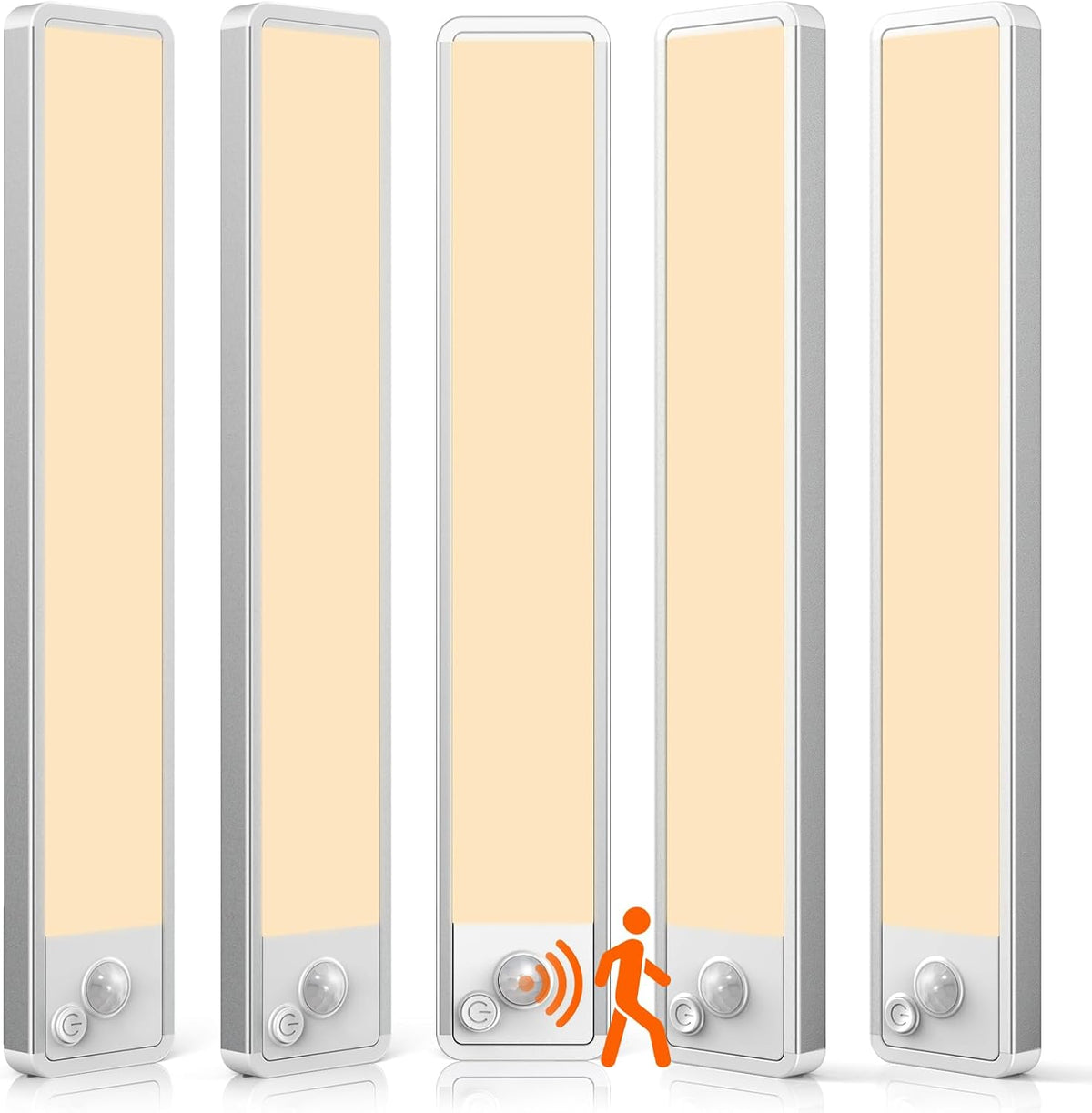 Under Cabinet Lighting Wireless LED Motion Sensor Magnetic Light 14Inch 2500maAh Rechargeable Indoor Closet Lights for Kitchen, Stairs