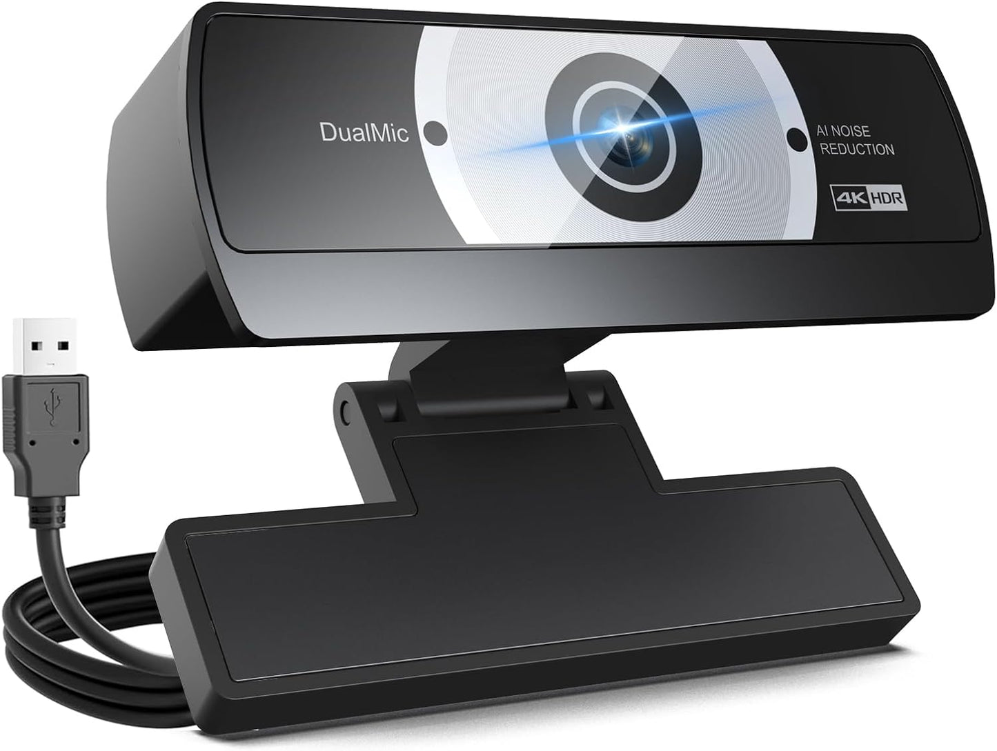 1080P Webcam with Microphone, Full HD Streaming Camera, Noise Cancelling, Auto Light Adjustment, USB Plug-and-Play Computer Camera, for Desktop PC or Laptop