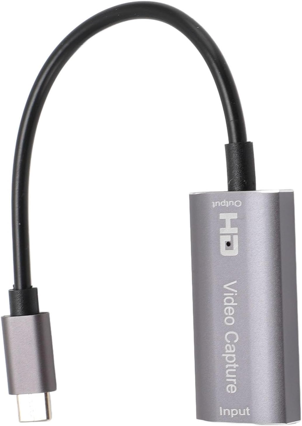 Type C to HD Multimedia Interface Video Capture Card, Professional 4K 1080P Video Capture Device, Plug and Play USB C Capture Card with Aluminum Alloy Shell for VLC OBS Amcap,