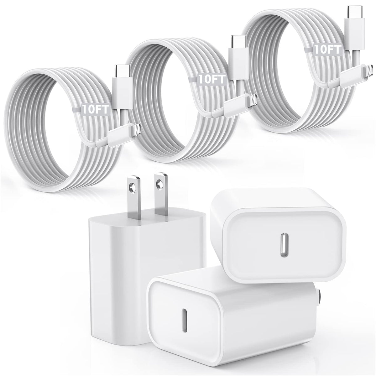 45W Apple USB C Charger Fast Charging for iPhone 17/16/15, 2Pack 6FT USB C to C Cable Cord Quick iPhone Charger Block for Apple 17/17 Pro/17 Pro Max/Air/16/16 Pro/16 Pro Max/16 Plus/15/15 Pro Max/iPad