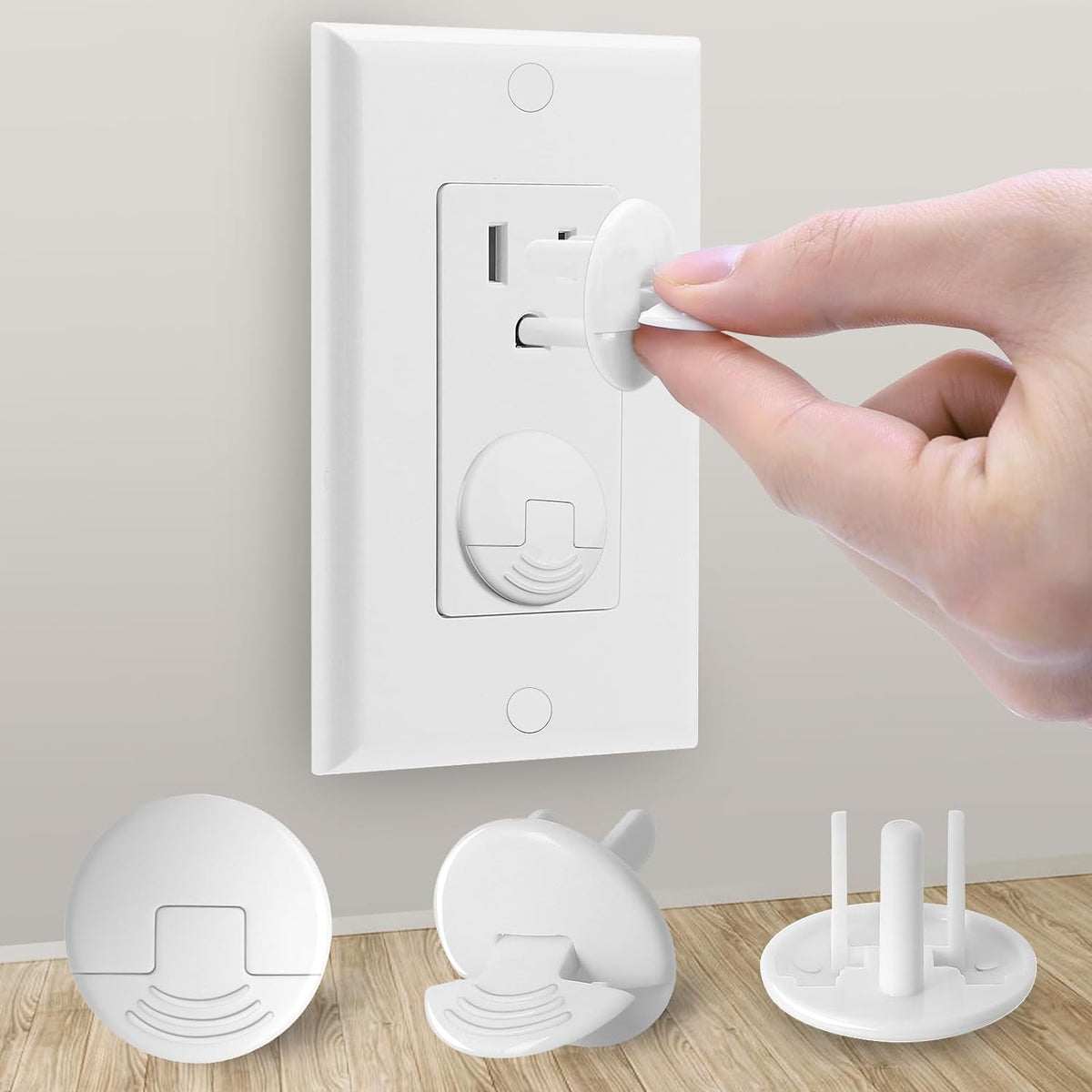 PRObebi Outlet Covers Baby Proofing 52 Pack, Plug Covers for Electrical Outlets, Outlet Plugs Baby Proof for Kids House (White)
