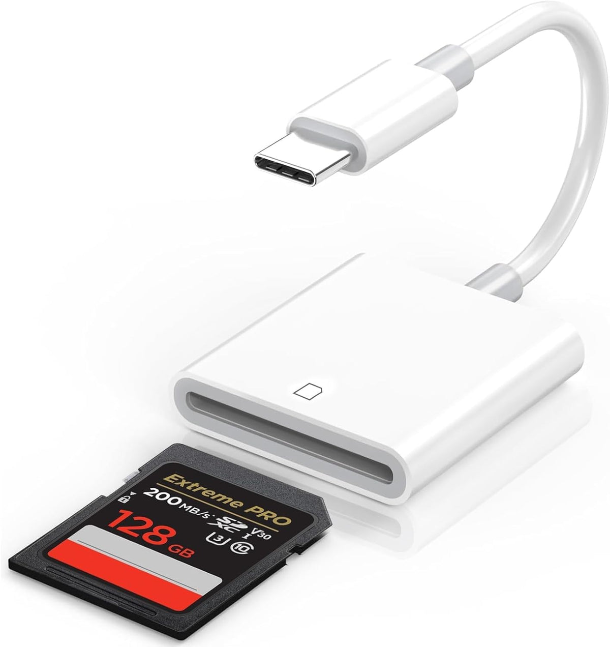 Three Slots USB C SD Card Reader, Type C Digital Camera Adapter