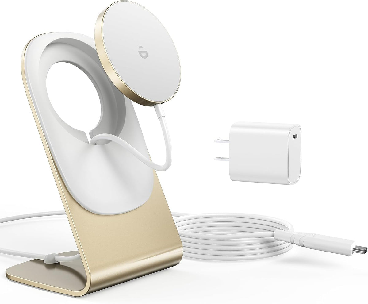 Magnetic Wireless Charger for iPhone 17-12 Series + Aluminum Charger Stand