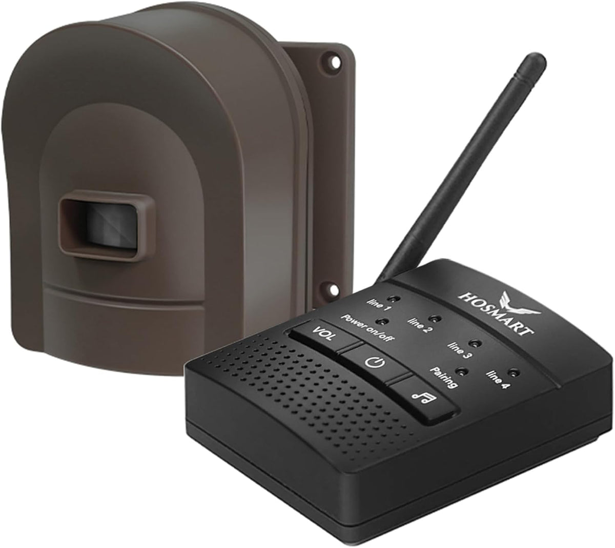Supplemental Hosmart Driveway Alarm Motion Detectors Receiver, New Version(1 Receiver only, no Sensor)