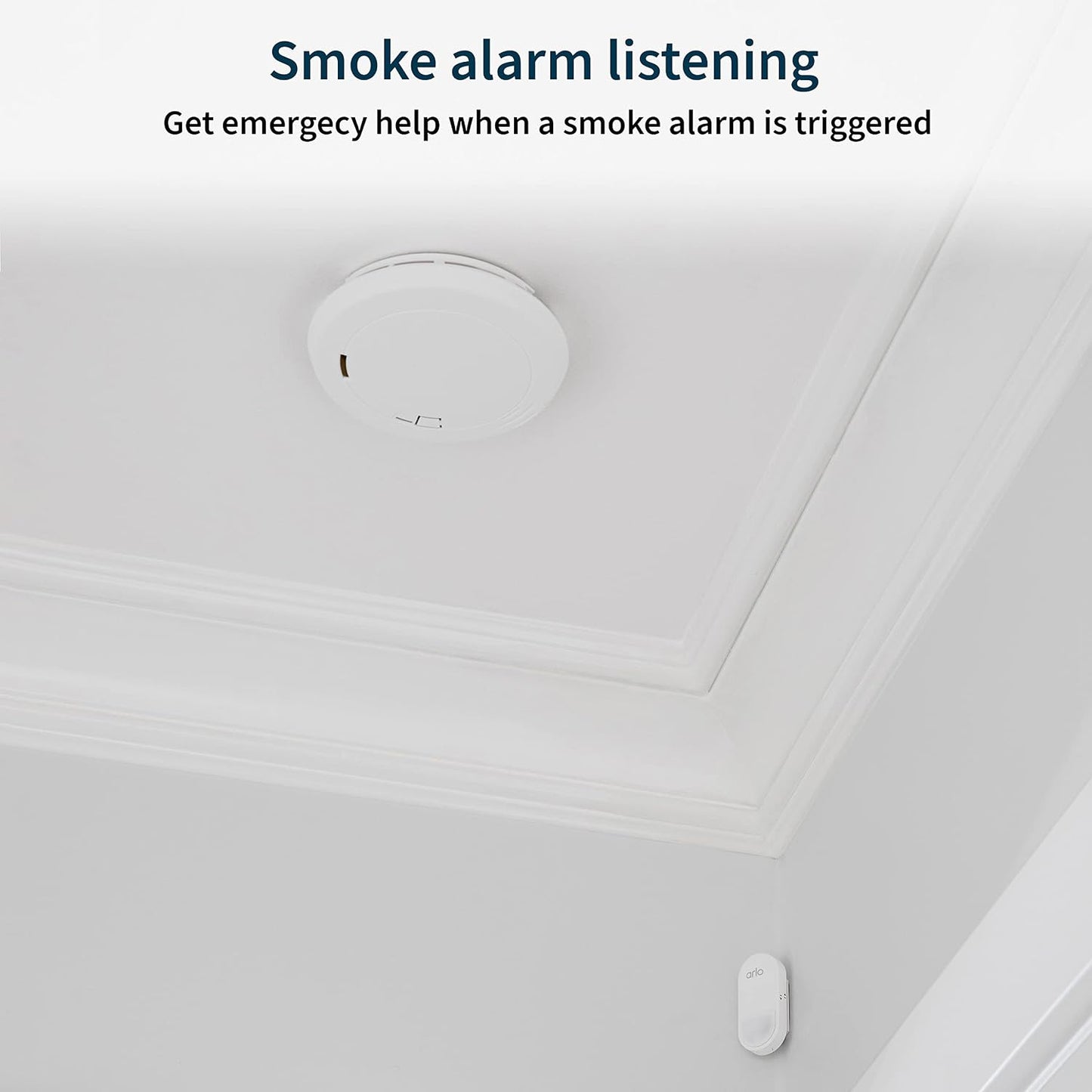 Arlo All-in-One Sensor - 8 in 1 with Open/Close Detection, Motion Sensor, Water Leak Detection, Freeze Detection, Tilt Detection, Smoke Alarm Listening, CO Alarm Listening - 1 Pack, Add-On, MS1001