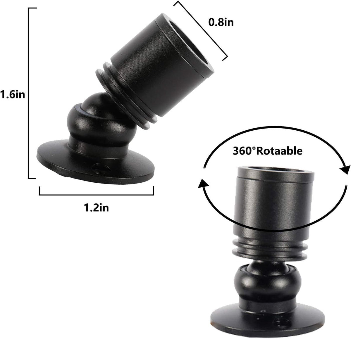 YaeCCC 4pcs Mini Spotlight for Displays, Small LED Mini Spotlight Indoor