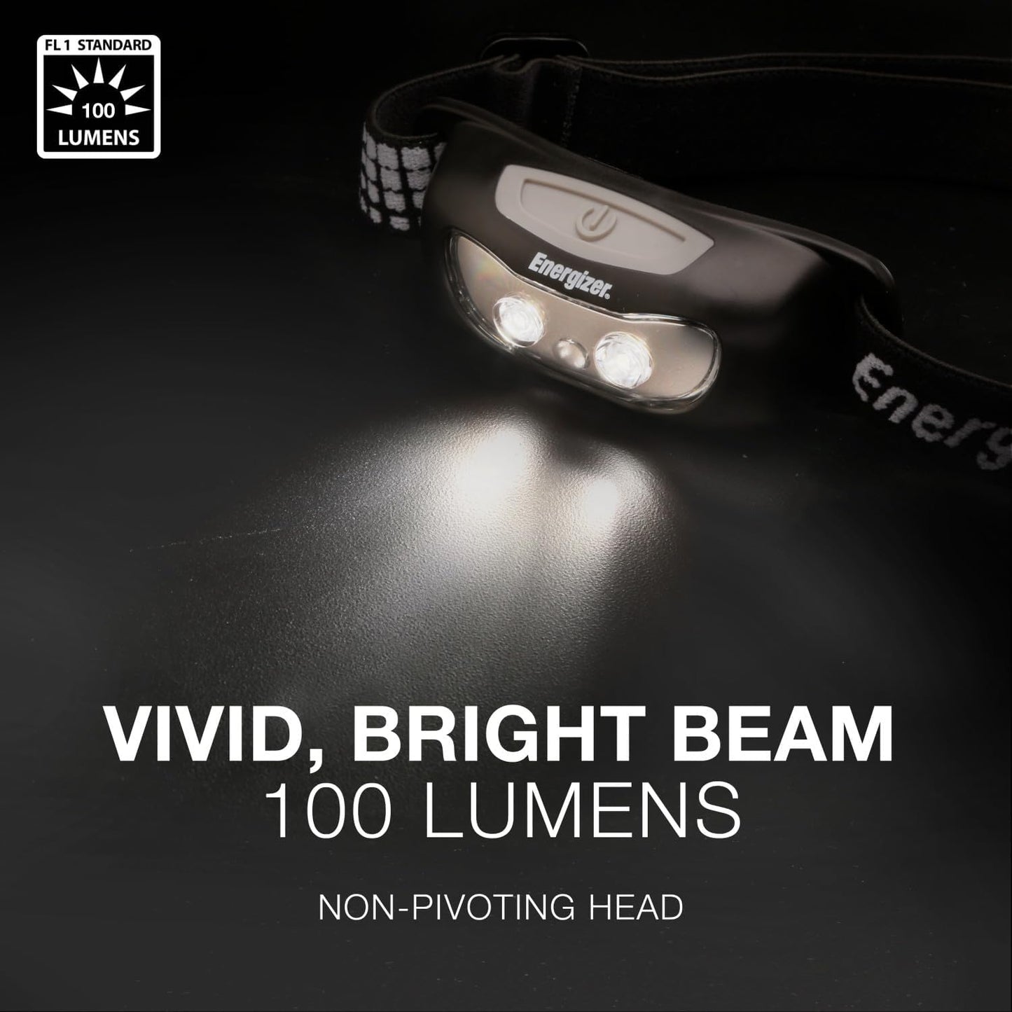 Energizer Universal LED Headlamp (2-Pack), Bright Head Lamp for Outdoors, Camping and Emergency Light, IPX4 Water Resistant (Batteries Included)