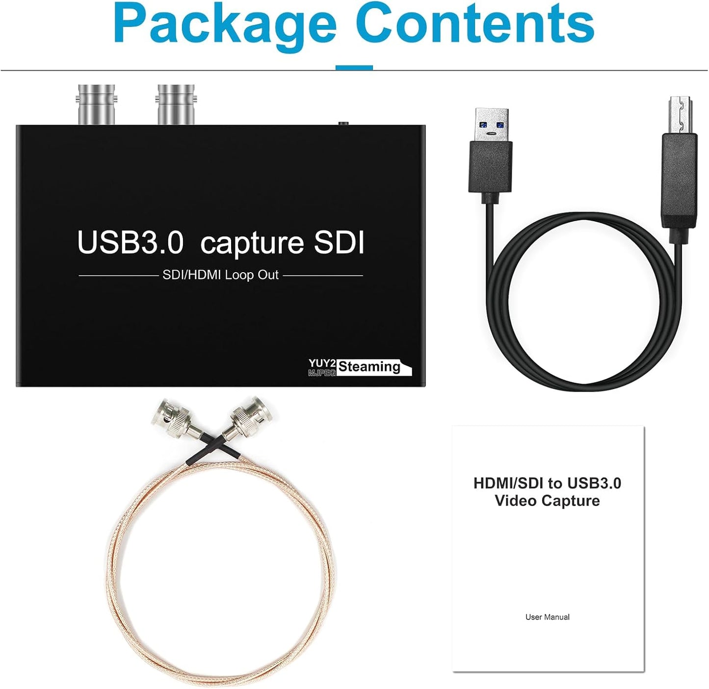 HDMI SDI to USB Capture Card USB3.0 1080P60fps SDI to HDMI Converter SDI Out&Audio Mixing,SDI2HDMI,SDI Game Video Capture Card