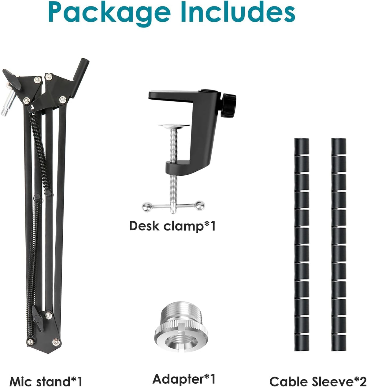 Mic Boom Arm for Razer Seiren V3 Mini Microphone - Adjustable Mic Arm Compatible with Razer Seiren V2 X, Seiren Mini and Seiren X, Mic Stand Great for Streaming, Gaming, Podcast by YOUSHARES