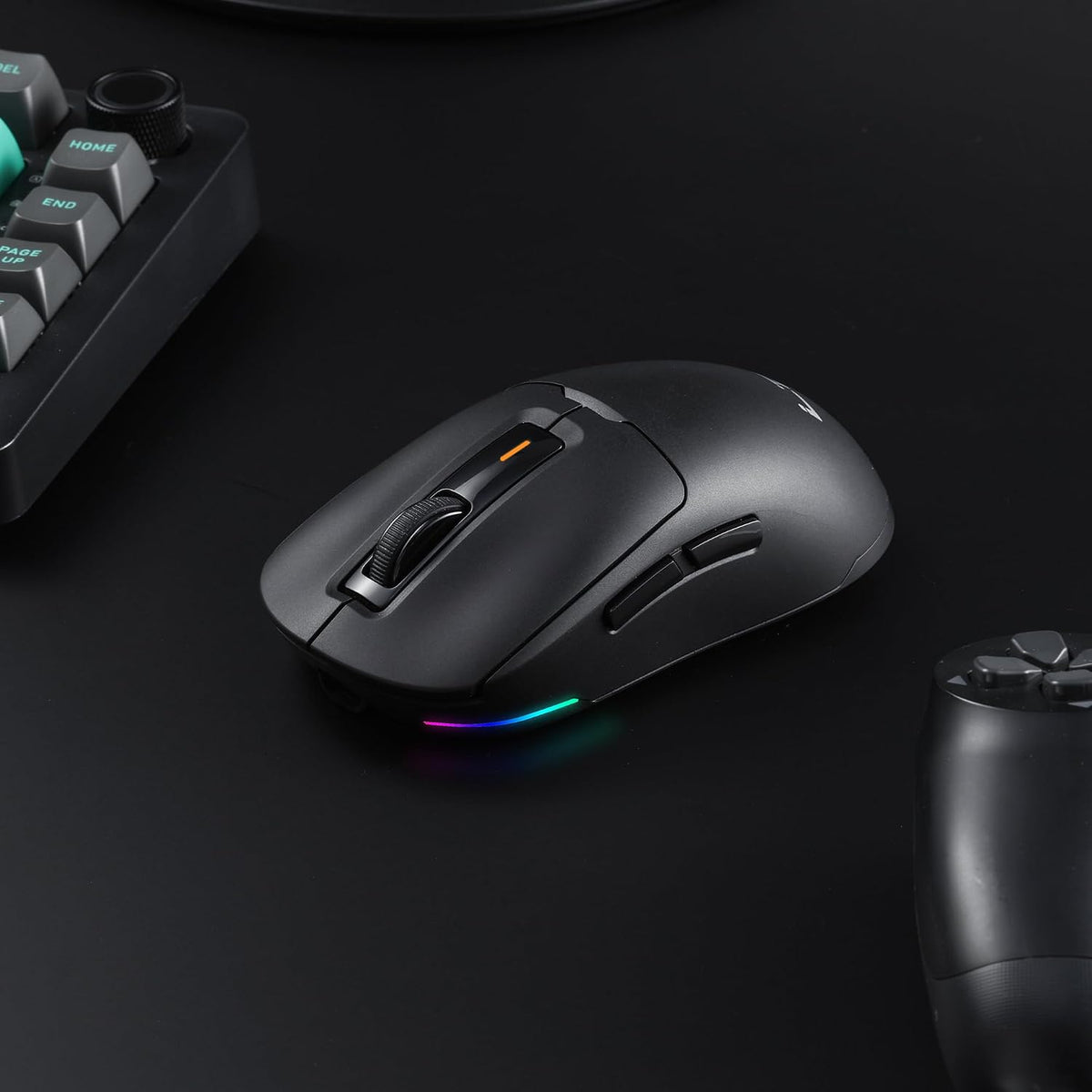 LTC GM024 Tri-Mode Wireless Gaming Mouse, 59g Ultra-Light Ergonomic Gaming Mouse 2.4Ghz/BT/Wired, 6-Level DPI 8000 Max, 1000Hz, 5 Programmable Buttons, Pro Software
