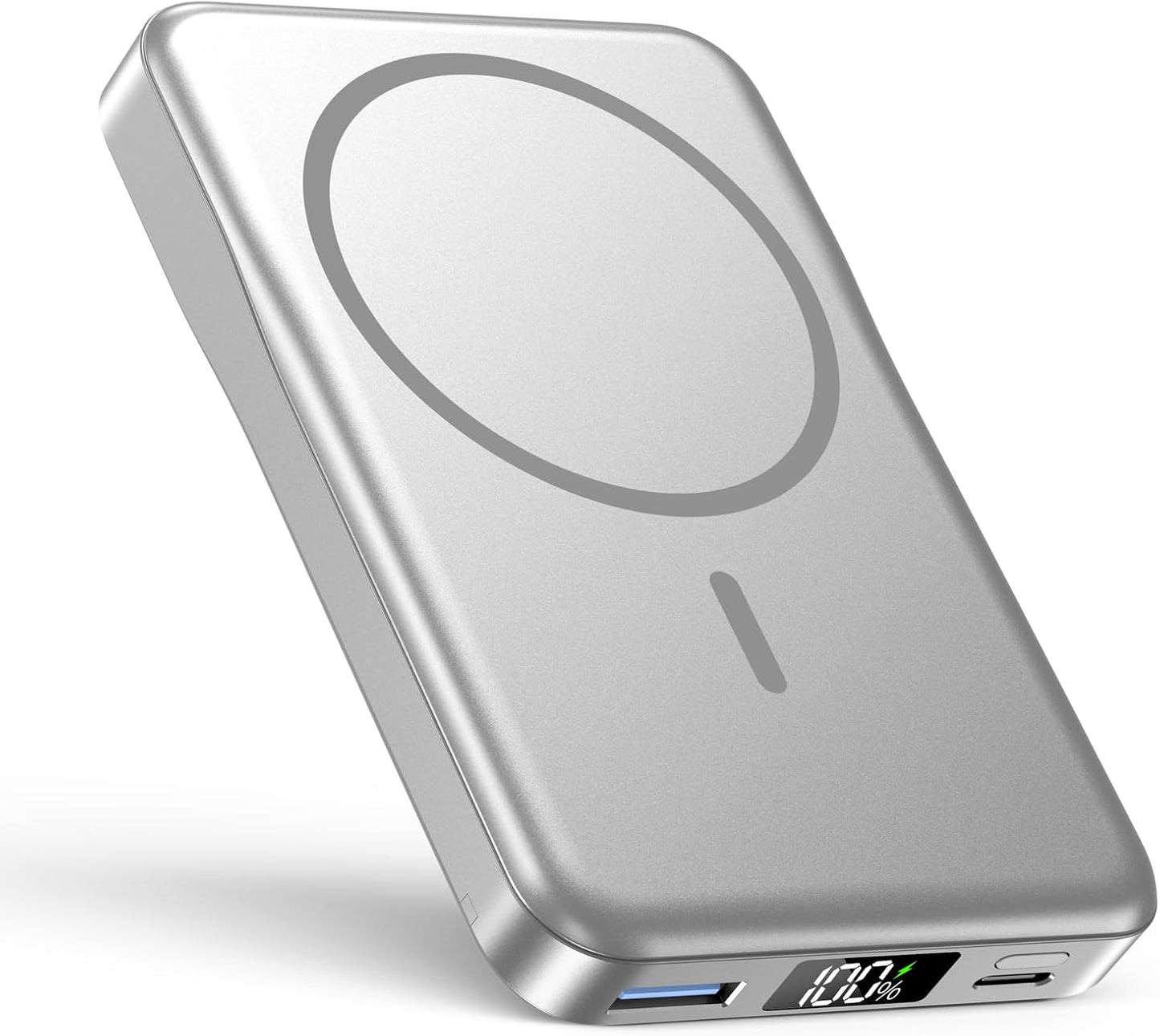 Magnetic Portable Charger 10000mAh, Fast Charging MagSafe Battery Pack | 20W USB-C Fast Charging PowerBank with LED Display,Travel Essentials Wireless Charger for iPhone 17/16/15/14/13/12, Darkgray