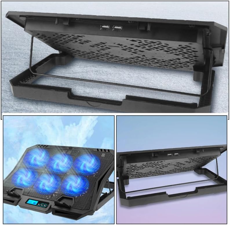 BESPORTBLE 1 Laptop Cooling Stand, 1 Piece, Abs, Black for Daily Use