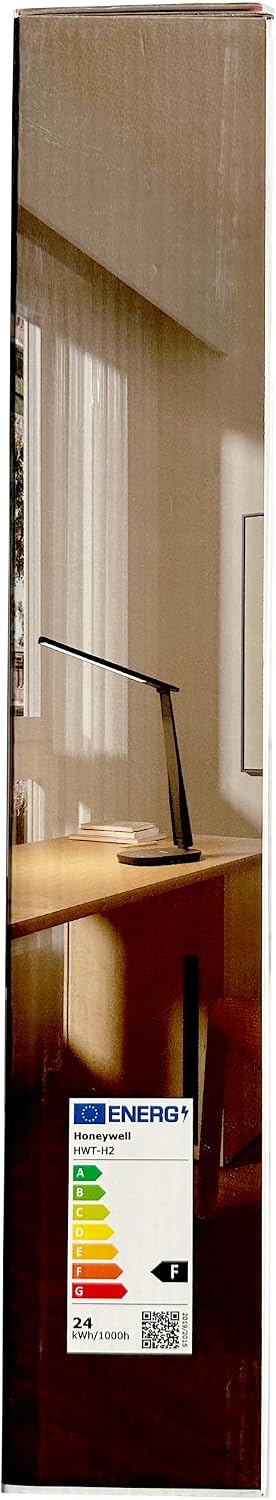 Honeywell LED Desk Lamp for Home Office Eye-Caring Dimmable Reading Light | CRI94,4 Color Modes,Touch Control,USB-A And USB-C Ports,Adjustable Head,Timer,Desk Light for Bedroom Bedside College Dorm