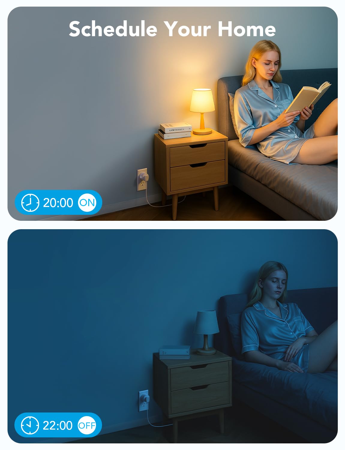 Govee Smart Plug, WiFi Plugs Work with Alexa & Google Assistant, Smart Outlet with Timer & Group Controller, WiFi Outlet for Home, No Hub Required, ETL & FCC Certified, 2.4G WiFi Only, 2 Pack