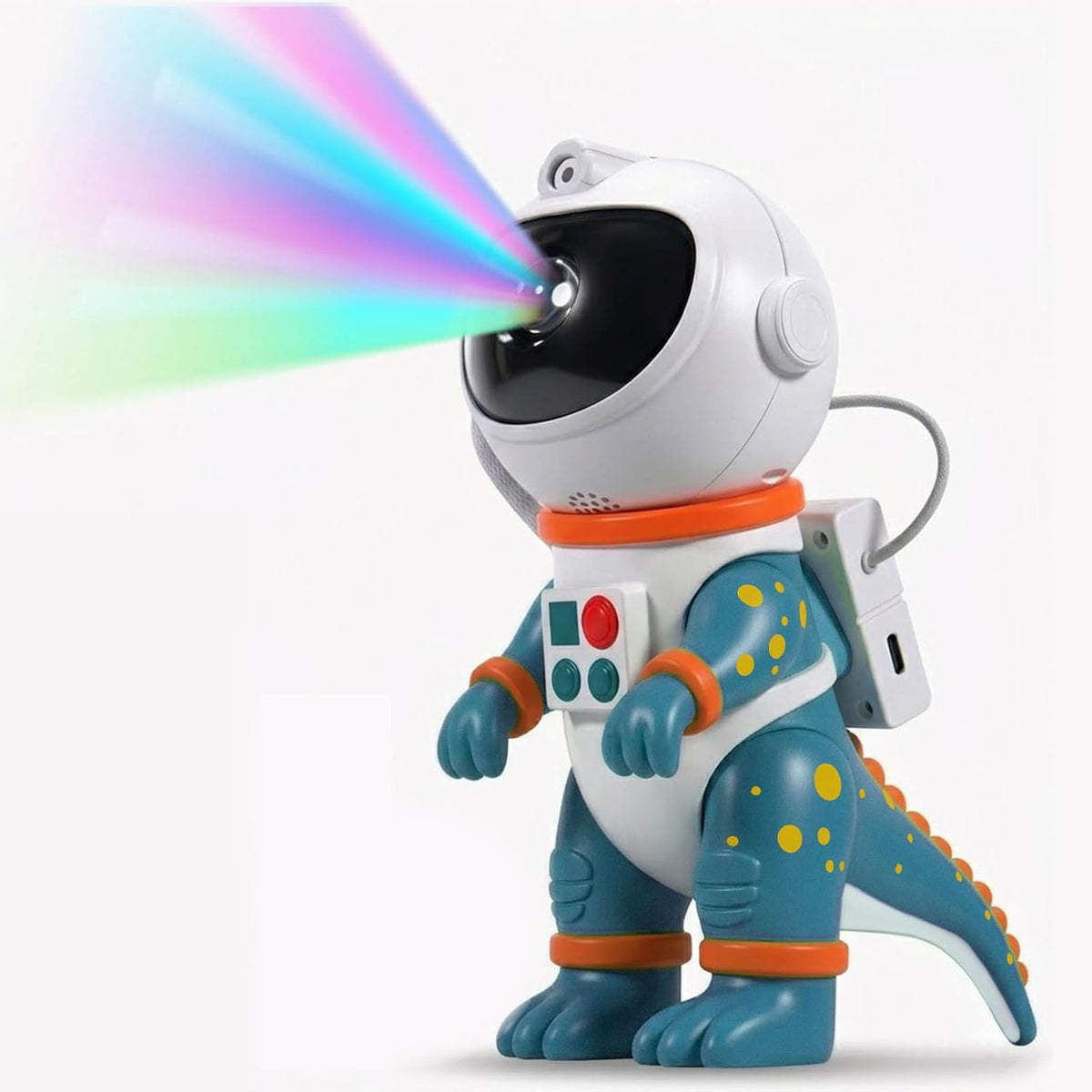 Galaxy Star Projection Night Light, Dinosaur Astronaut Space Projector with Timer, Remote Control, 8 Lighting Modes, Green Nebula Effects for Kids Room Ceiling Decor(Green)