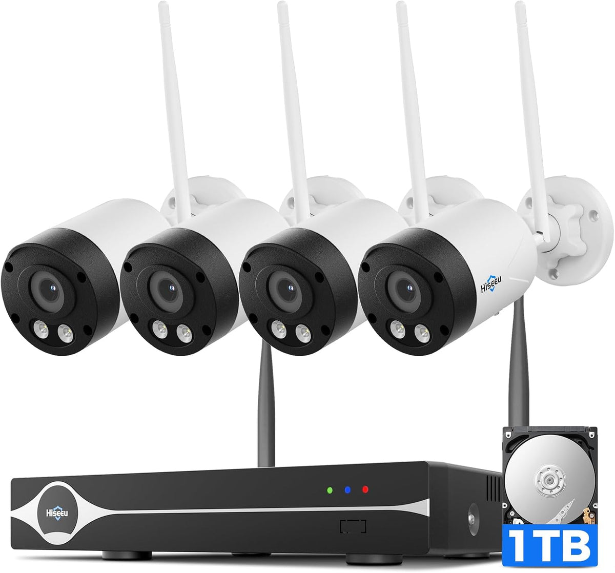 Hiseeu Camera for Home Security, 8MP Wireless Security Camera