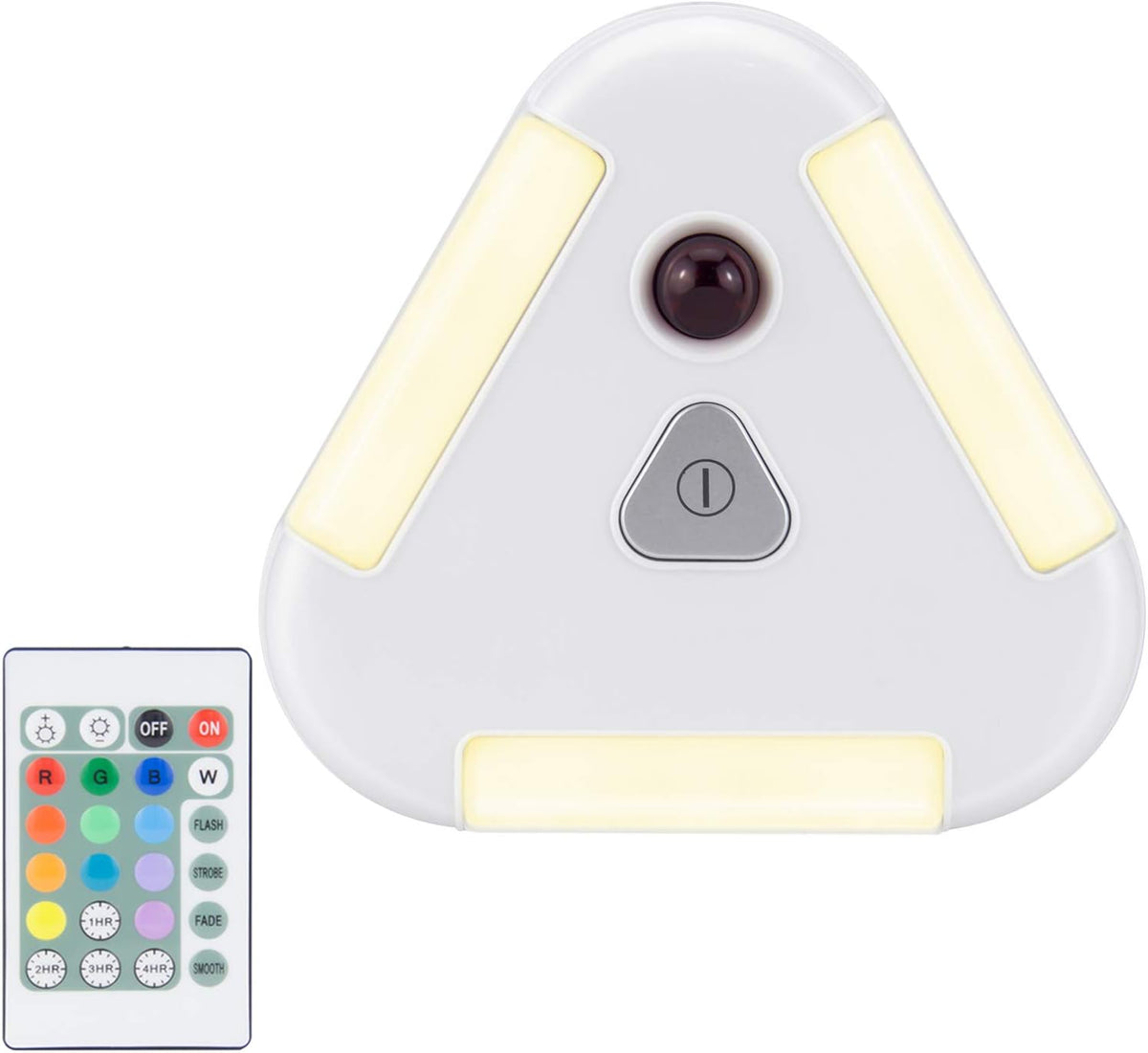 BIGMONAT Motion Sensor Light Battery Operated, Wireless Ceiling Light with Remote, Dimmable Color Changing Light for Shower Closet Pantry Hallway Cabinet Bedroom Dorm Bathroom, 250LMs, 2 Pack