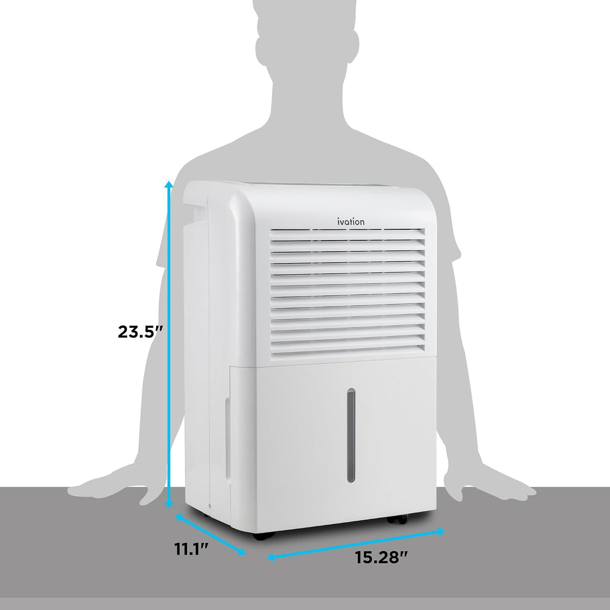 Ivation 50 Pint Dehumidifier for Basement w/Pump & Drain Hose, 4,500 Sq Ft