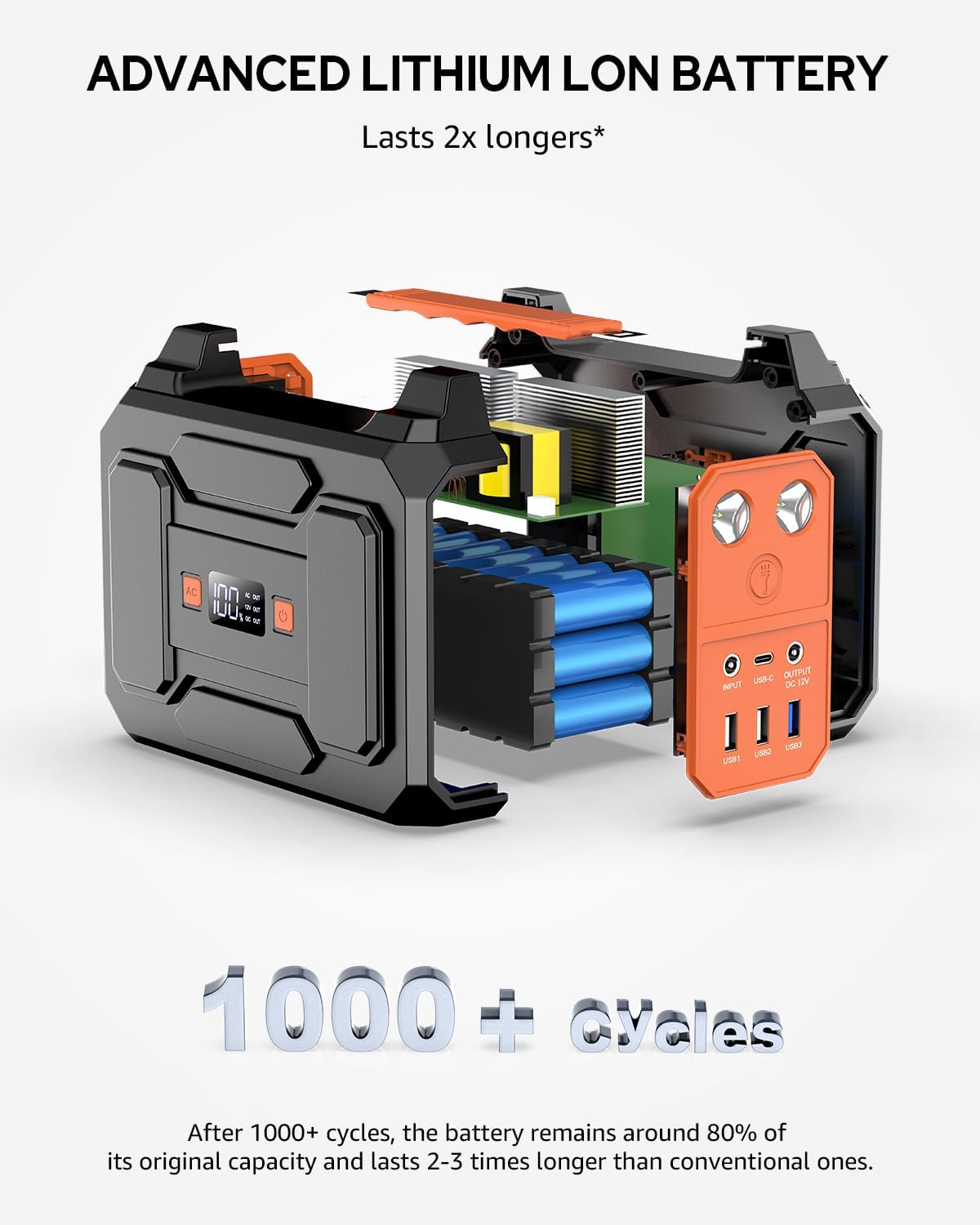 Solar Powered Generator 100W, Portable Power Station with Solar Panels 40W | 146Wh Solar Power Bank with AC Outlet,USB A,USB C, DC Output, Small Solar Generator for Home Use Outdoor Camping RV Van Trip