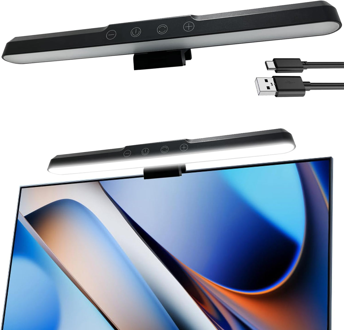 Monitor Light Bar, Computer Monitor Lamp for Eye Care, Home Office (15.3")