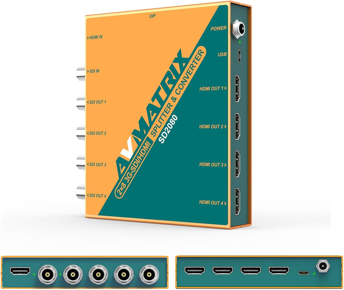 AVMATRIX SDI Splitter 1×4 Distribution Amplifier 3G/HD/SD SD1141