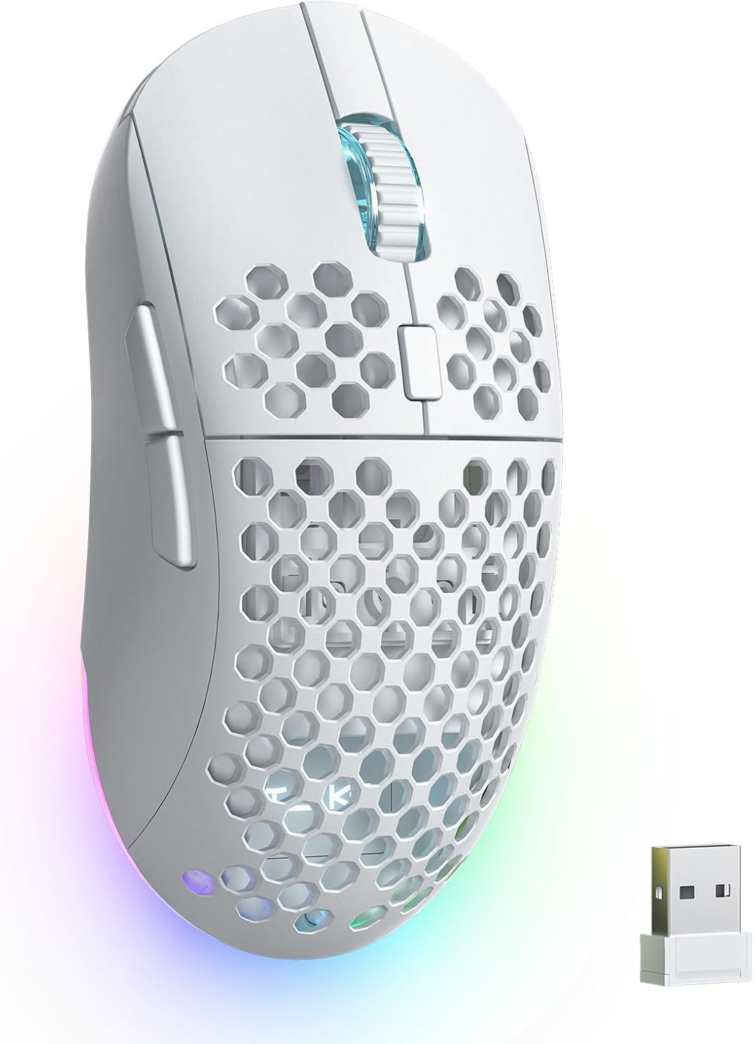 TMKB Wireless Gaming Mouse, 24000 DPI, 180-Hour Battery, Black