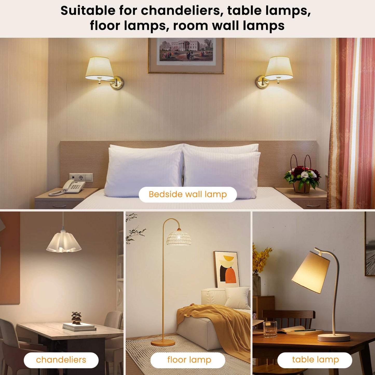 SCOPOW 2Packs E26 Rechargeable Light Bulbs with Remote Control, 5W 350lm Magnetically Battery Operated Light Bulbs 2000mAh, 3 Color Temperature, Timer, Dimmer for Non-Hardwired Lamp