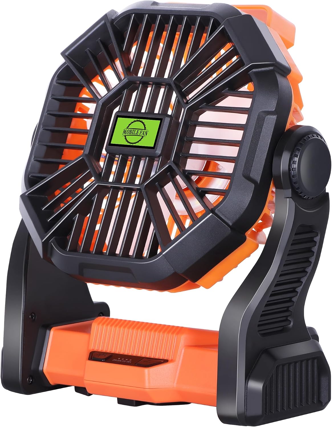 20000mAh Portable Fan Rechargeable Battery Powered Fan Camping Essentials | TDLOL Cordless Rechargeable Battery Operated Camping Fan with Light & Hook,USB Personal Fans Outdoor Beach Tent Travel Desk