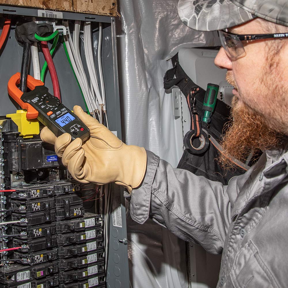 Klein Tools CL120 Digital Clamp Meter, Auto-Ranging 400 Amp AC, AC/DC Voltage, Resistance, Continuity, Non-Contact Voltage Tester Detection