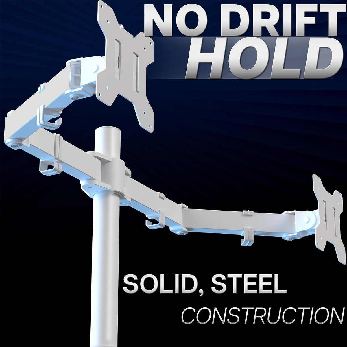 VIVO Dual Monitor Desk Mount for 13 to 30 inch Screens, STAND-V002W