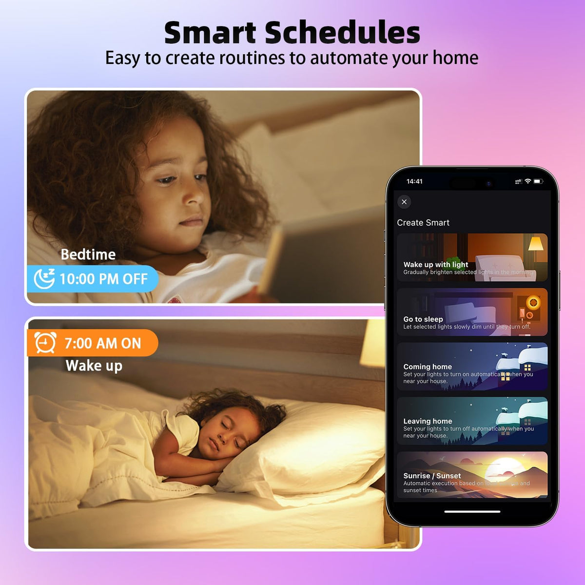 Smart Light Bulbs with Remote, Color Changing Dimmable Multicolor LED Bulb, Works with Alexa & Google Home, 9W A19 E27 800LM WiFi Light Bulb, 2.4GHz Only, App&Voice Control, 50+ DIY Scenes (2)