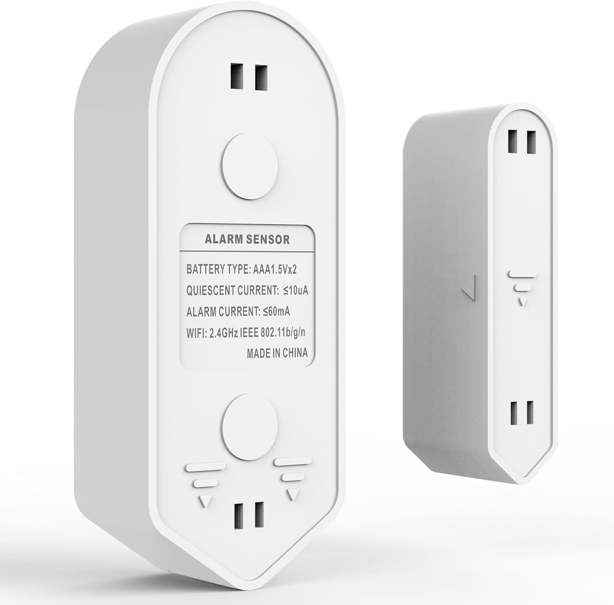 UHPPOTE 2.4GHz WiFi Wireless Smart Door Contact Sensor Window Open Detector | Tuya App Notification, No Hub Required, Compatible with Alexa Google Assistant (1 Pack)